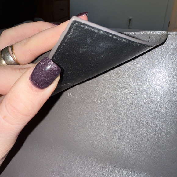 Yves Saint Laurent Dark Gray Leather Wallet - Picture 9 of 9